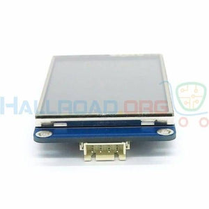 3.2 Inch Tjc TFT HMI LCD Touchscreen - shown from a front-facing angle, featuring a rectangular display on a blue circuit board with a white connector port.