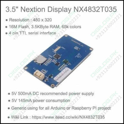3.5 Inch Nextion Tft Hmi Lcd Touchscreen Nx4832t035