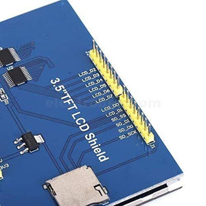 3.5 inch TFT touchscreen Arduino shield rear