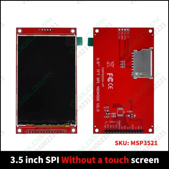3.5 Inch Tft Lcd Module With Touch Panel Ili9488 Driver