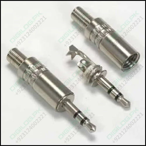 3.5mm Metal Stereo Plug Housing W/spring Wire Protection &