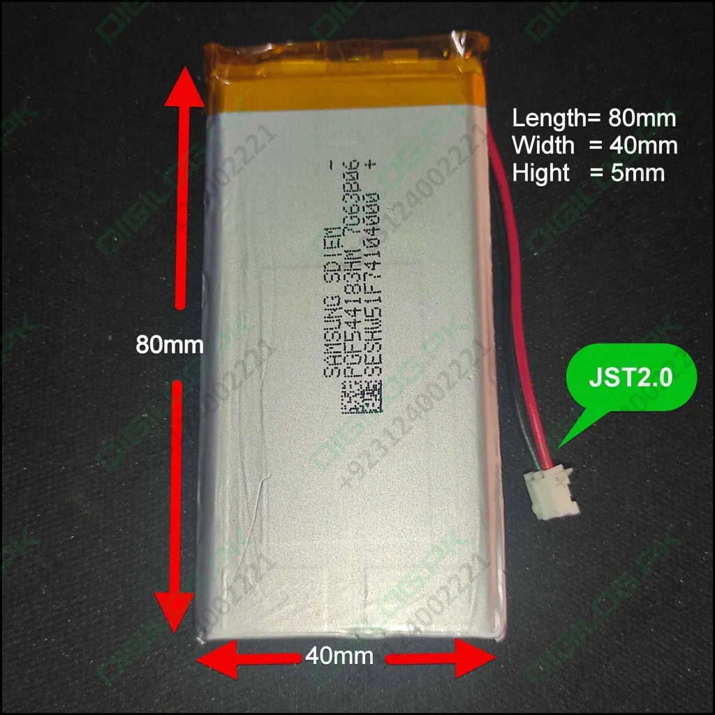 3.7v 3000mah Original Samsung Cell With Jst 2.0 Connector