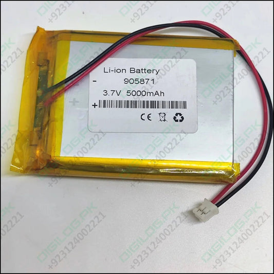 3.7v 5000mah Lithium - ion Battery With Jst 2.0mm Connector