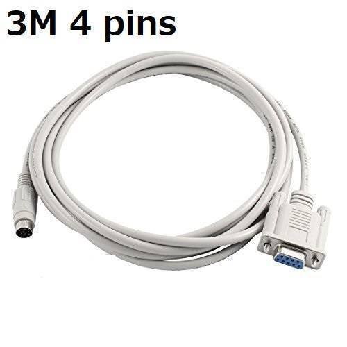 3 Meter Rs232 Db9 To 4 Pin Female-male Plc Programming
