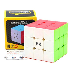 3 By 3 Rubik Cube 3x3 - shown with its yellow branded packaging box and a small instructional paper sheet on a white background.