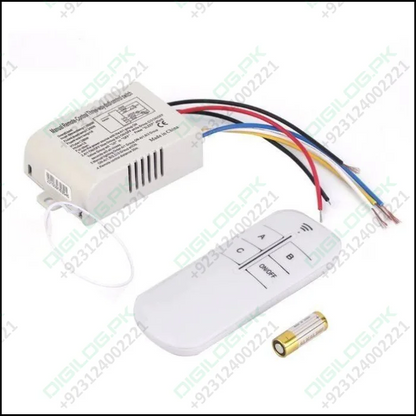 3 Channel Remote Control Switch For 220v Load