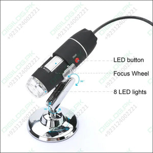 3 IN 1 1600X Zoom 8 LED USB Microscope Digital Magnifier Endoscope Video Camera