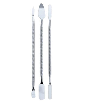 3 in 1 Metal Crowbar for Mobile Phone Repair Opening Tool Hand tool - a set of three silver-colored metal prying tools with textured handles.