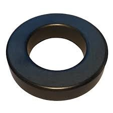 3 Inch diameter toroid ferrite core transformer choking coil parts for local inverter - a dark grey, circular, ring-shaped magnetic component.