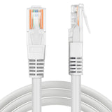 3 Meter CAT6 Internet Cable Ethernet Cable LAN Cable - shown as a white cable with two RJ45 connectors, one viewed from the front and one from the side.