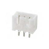 3 Pin JST-xh Male Straight Connector 2.54mm Pitch - a white plastic 3-pin connector with three vertical metal pins extending from the base.