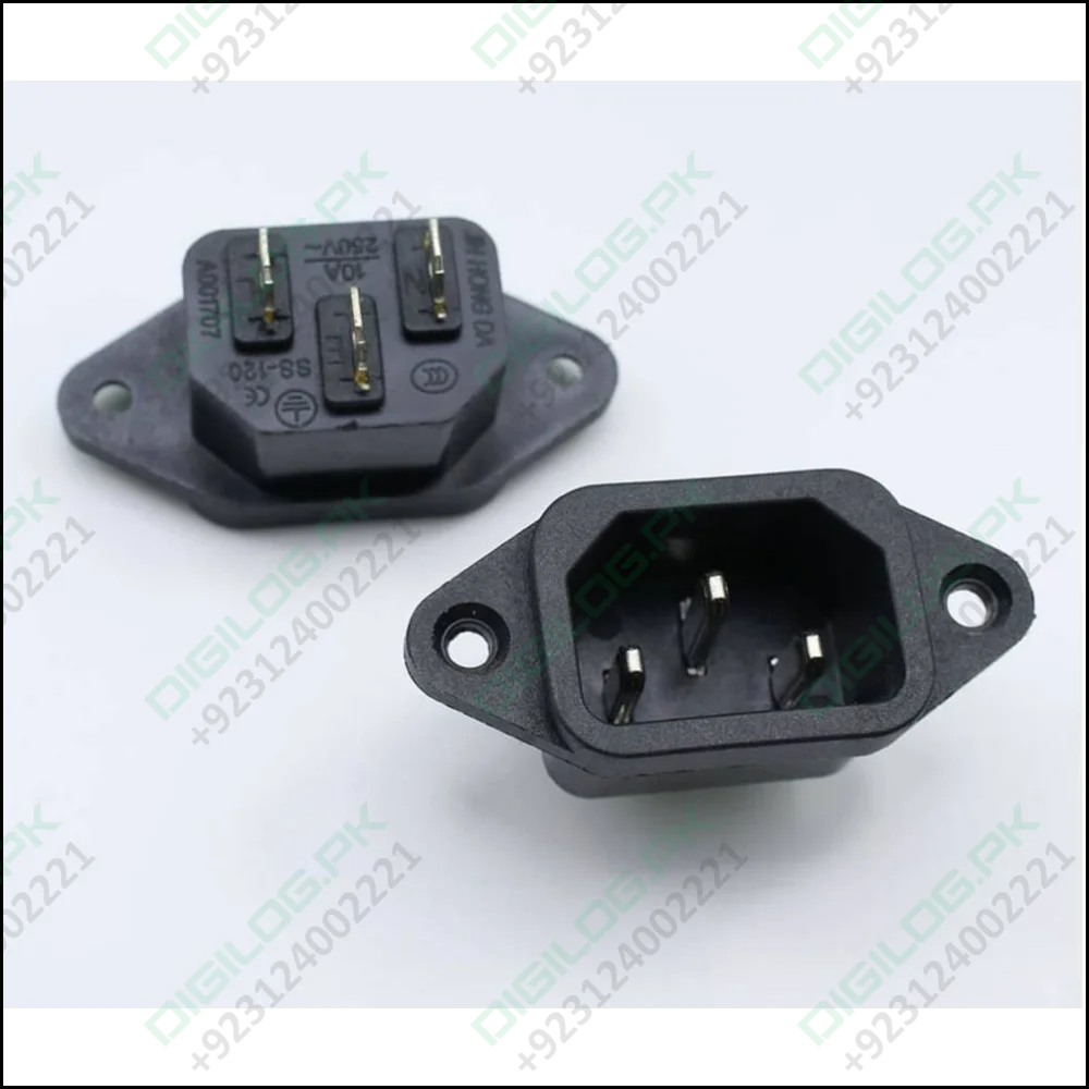 3 Pin Male Power Socket (computer Socket)