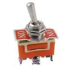 3 Position On Off On Screw Terminal Toggle Switch 6 Pin Pakistan - with an orange body, six screw terminals, and a red "ON" label plate.