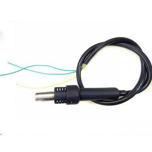 3 Wire 220VAC 250W Hot Air Desolder Gun Handle - a black handle with a metal nozzle and a black cable with three exposed wire ends.