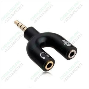 3.5mm Audio Jack To Headphone Microphone Splitter Converter