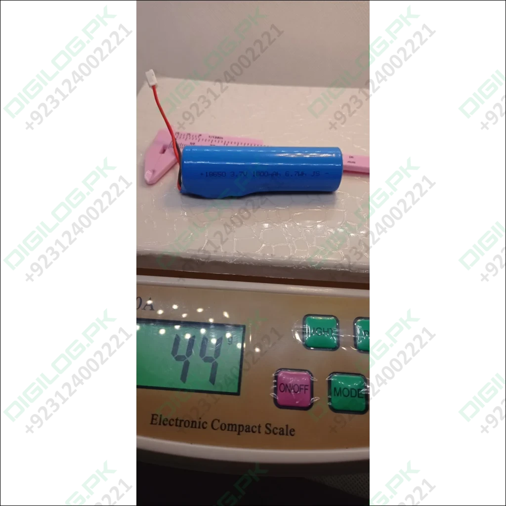 3.7V 1800mAh 18650 Lithium-Ion Battery Pack with BMS Protection – Buy in Pakistan