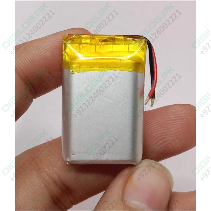 3.7V 300mAh Li-Ion Battery (Model: 602030) – Compact Power Solution for Portable Devices in Pakistan