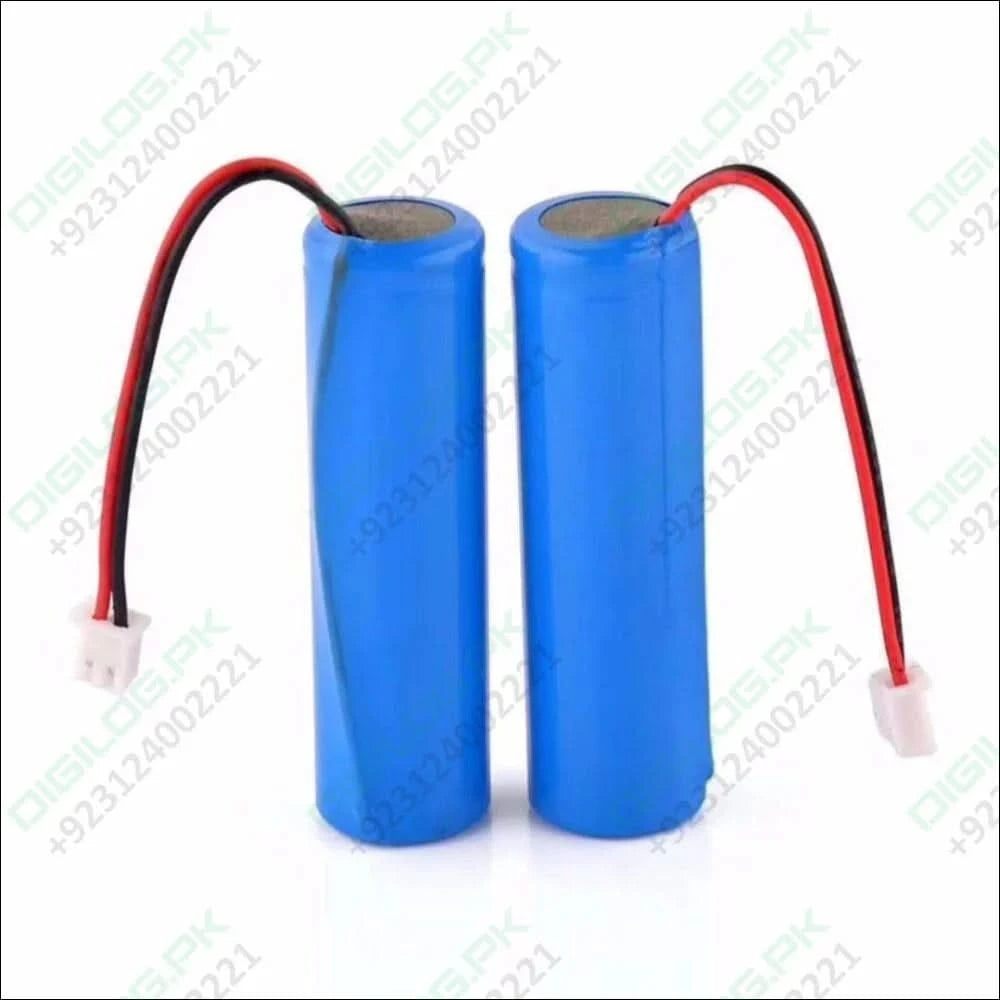 1500mah 3.7v 18650 Battery With Wire Jst Connector