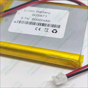 3.7v 5000mah Lithium - ion Battery With Jst 2.0mm Connector