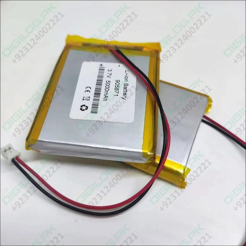 3.7v 5000mah Lithium - ion Battery With Jst 2.0mm Connector