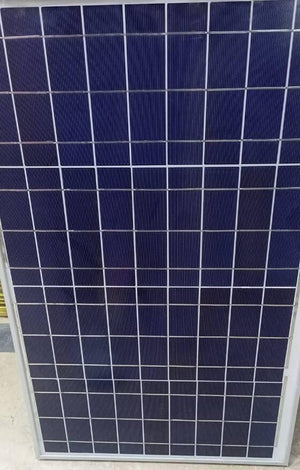 30 Watt Solar Panel Solar Plate - a rectangular blue photovoltaic panel with a grid of solar cells and a silver metal frame.