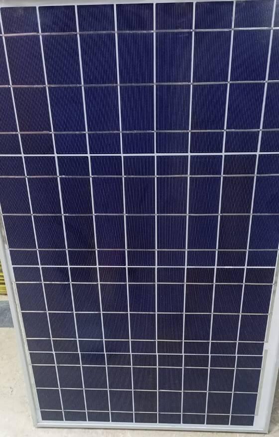 30 Watt Solar Panel Solar Plate - a rectangular blue photovoltaic panel with a grid of solar cells and a silver metal frame.