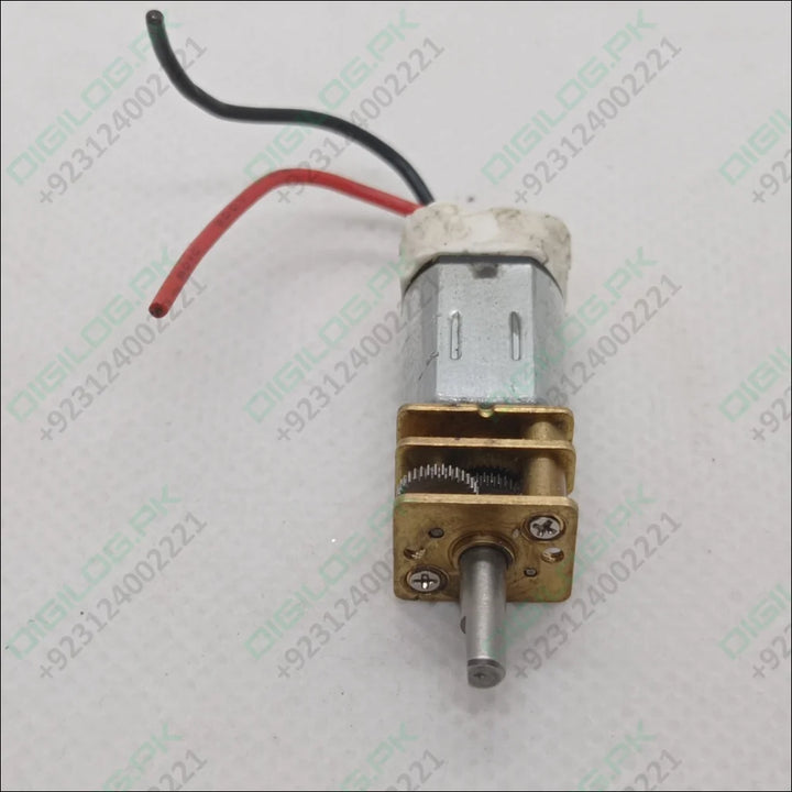 Small N20 DC gear motor with wires for 300rpm applications in electronics projects