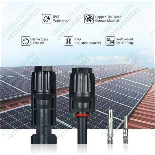 30a 1000v Male Female Mc4 Connector For Solar Panel Dc Wire