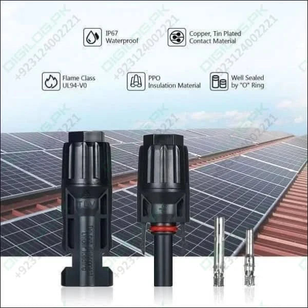 30a 1000v Male Female Mc4 Connector For Solar Panel Dc Wire