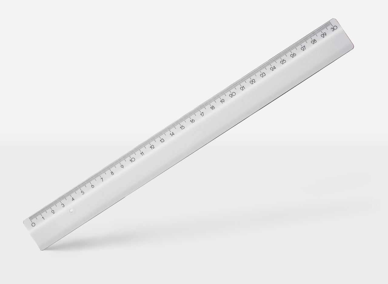 30cm 12-inch Transparent Plastic Ruler