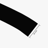 30mm Heat Shrink Cable Sleeve 1 meter - shown as a close-up of a black, curved tubular sleeve with a dimension line indicating a 30 mm width.