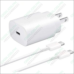 Samsung 25w Type c Fast Charger With To Cable - High Quality
