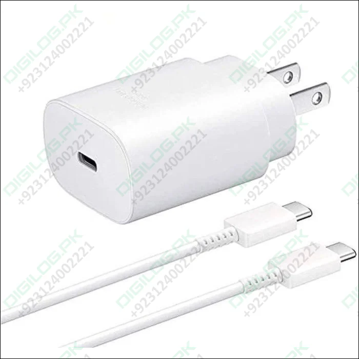 Samsung 25w Type c Fast Charger With To Cable - High Quality