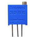 3296W 10k Multiturn Variable Resistor Potentiometer Trimmer Resistor - a blue rectangular component with three metal pins and a top adjustment screw.