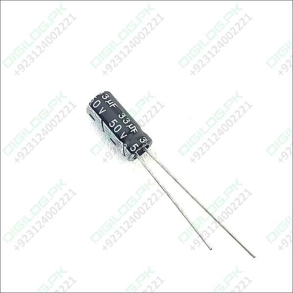 33uf 50v Through Hole Electrolytic Capacitor In Pakistan