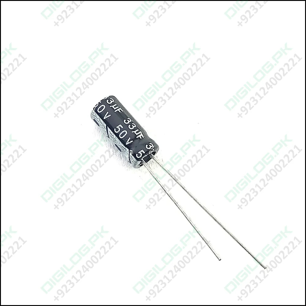 33uf 50v Through Hole Electrolytic Capacitor In Pakistan