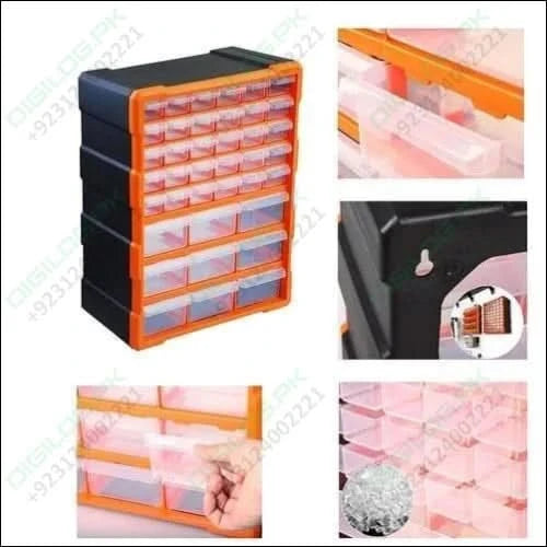 39 Drawer Components Tool Storage Box Makeup Medicine