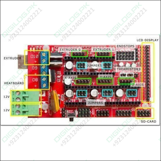 3d Printer Controller Board Ramps 1.4 Arduino Mega Shield