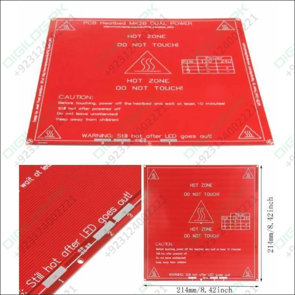 3d Printer Pcb Heated Bed Mk2b 12v And 24v In Pakistan