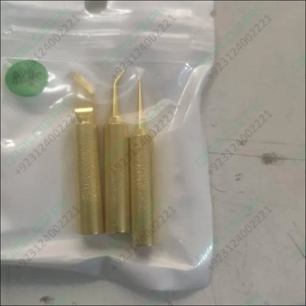 3pcs Soldering Iron Tips For Temperature Adjust Electric