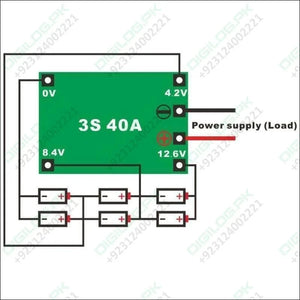 3s 40a Bms 11.1v 12.6v 18650 Lithium Battery Protection