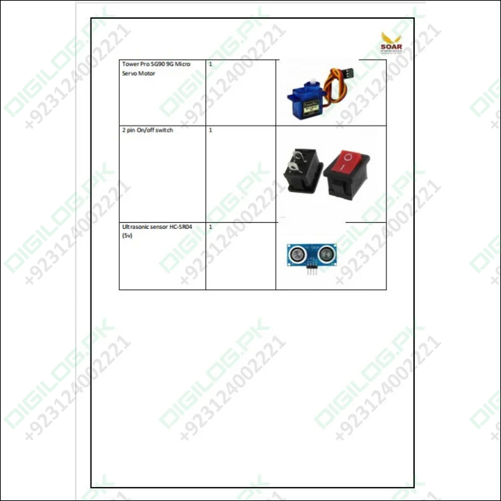 Soar Stem school AY 2024-25 Component list for Grade 5