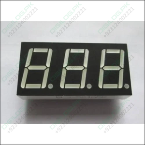 3 Digit 7 Segment Common Anode Red Color Display