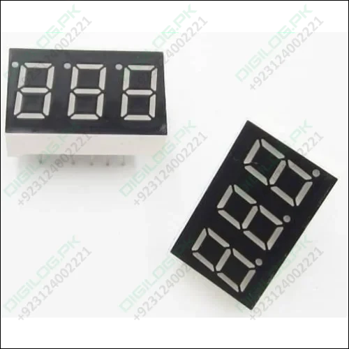 3 Digit Common Cathode 7 Segment Led Display
