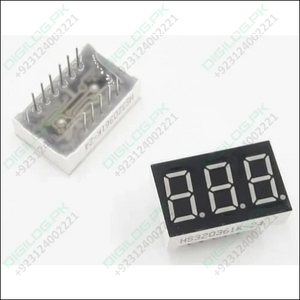 3 Digit Common Cathode 7 Segment Led Display
