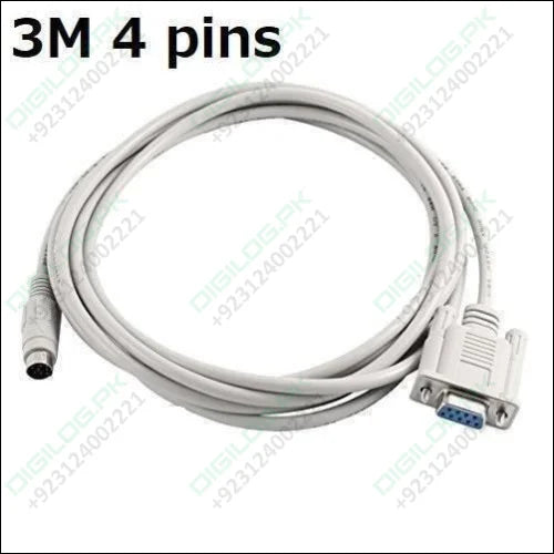 3 Meter Rs232 Db9 To 4 Pin Female-male Plc Programming