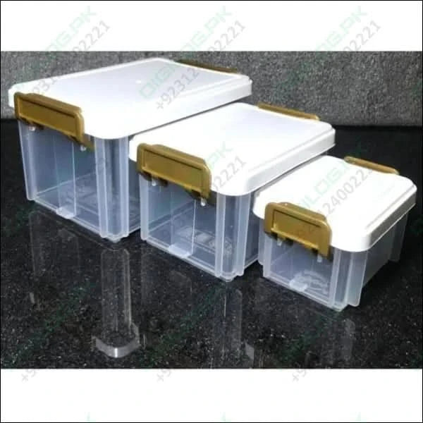3 Pcs Stackable Smart Storage Containers Boxes