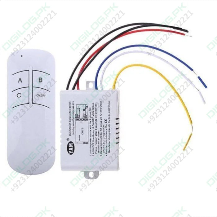 3 Channel Remote Control Switch For 220v Load