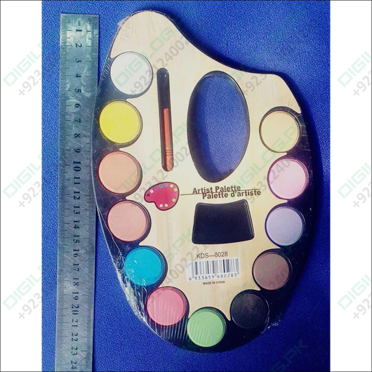 Artist Palette 12 Water Color Paints For Kids - Large