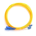 3m Lc-sc Duplex Single Mode Fiber Optical Optic Patch Cord Jumper Cable Lc To Sc - coiled in a circle with blue LC and SC connectors on both ends.